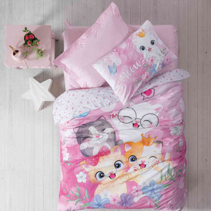 Постельное белье детское Cotton Box JUNIOR MISSY хлопковый ранфорс розовый 1,5 спальный