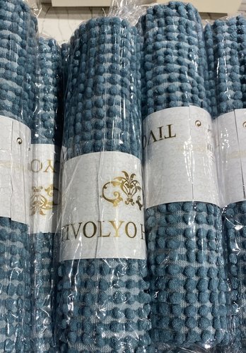 Набор ковриков для ванной Tivolyo home BUBBLES бирюзовый 50х60, 60х100, фото, фотография