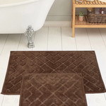 Набор ковриков для ванной Karven PARKE хлопковая махра шоколадный, фото, фотография