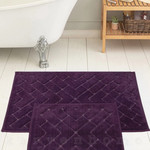 Набор ковриков для ванной Karven PARKE хлопковая махра фиолетовый, фото, фотография