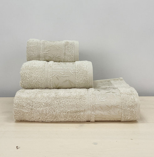 Набор полотенец для ванной 3 пр. Pupilla SINGLE бамбуковая махра V3, фото, фотография