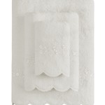 Полотенце для ванной Soft Cotton SILVA хлопковая махра экрю 50х100, фото, фотография