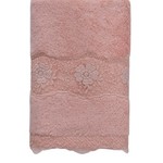 Полотенце для ванной Soft Cotton STELLA хлопковая махра розовый 85х150, фото, фотография