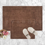 Набор ковриков для ванной Karven EKOSE хлопковая махра шоколадный, фото, фотография