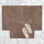 Набор ковриков для ванной Karven EKOSE хлопковая махра тёмно-бежевый, фото, фотография