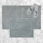 Набор ковриков для ванной Karven EKOSE хлопковая махра серый, фото, фотография