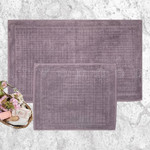 Набор ковриков для ванной Karven EKOSE хлопковая махра лиловый, фото, фотография
