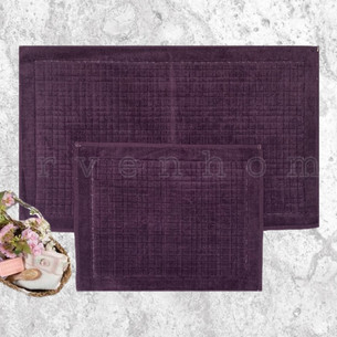 Набор ковриков для ванной Karven EKOSE хлопковая махра фиолетовый