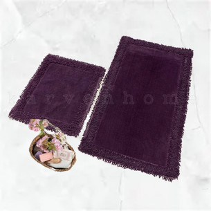 Набор ковриков для ванной Karven DUZ хлопковая махра фиолетовый