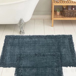 Набор ковриков для ванной Karven K.M.EKOSE хлопковая махра тёмно-серый, фото, фотография