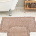 Набор ковриков для ванной Karven K.M.EKOSE хлопковая махра пудровый, фото, фотография
