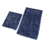Набор ковриков для ванной Karven EKOSE ESKITME хлопковая махра синий, фото, фотография