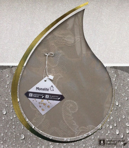 Скатерть прямоугольная в подарочной коробке Karven JUMBO CLASSIC водонепроницаемый полиэстер кофейный 160х220, фото, фотография