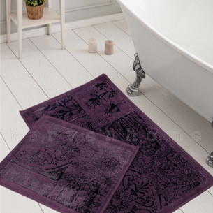 Набор ковриков для ванной Karven NOSTALJI махра хлопок/вискоза фиолетовый