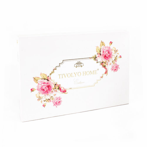 Постельное белье Tivolyo Home SWEET FLOWERS хлопковый сатин делюкс семейный, фото, фотография