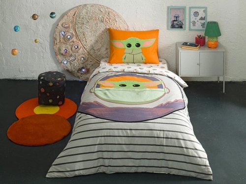 Детское постельное белье TAC MANDALORIAN GUARD хлопковый ранфорс 1,5 спальный, фото, фотография