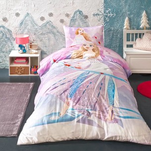Детское постельное белье TAC FROZEN BREEZY хлопковый ранфорс 1,5 спальный