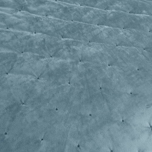 Покрывало Sofi De Marko ИОЛАНТА велюр вискоза голубой 240х260, фото, фотография