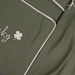 Постельное белье First Choice TIMELESS хлопковый сатин делюкс dark green евро, фото, фотография