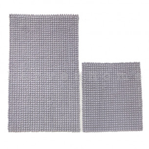 Набор ковриков для ванной Karven MICRO хлопковая махра серый