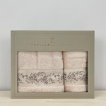 Набор полотенец для ванной в подарочной упаковке 2 пр. Pupilla RONESANS бамбуковая махра V1, фото, фотография