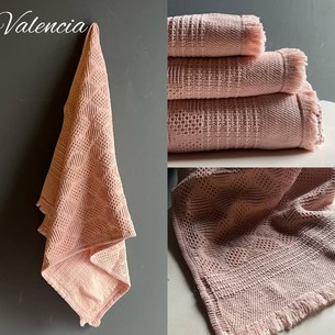 Полотенце для ванной Tivolyo Home VALENCIA хлопок розовый 75х150