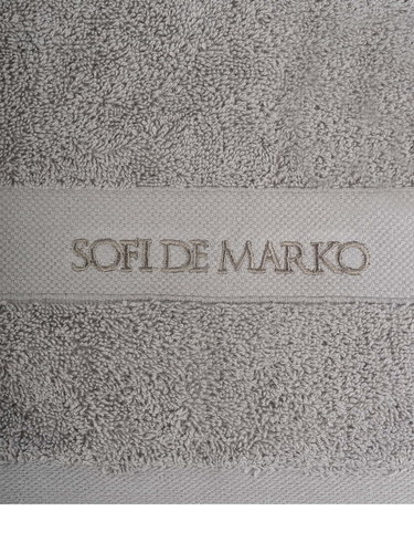 Полотенце для ванной Sofi De Marko TRISTAN хлопковая махра светло-серый 70х140, фото, фотография