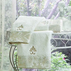 Подарочный набор полотенец для ванной 2 пр. Tivolyo Home VITALY хлопковая махра