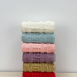 Набор полотенец для ванной 6 шт. Cestepe GREK бамбуковая махра V2 50х90, фото, фотография