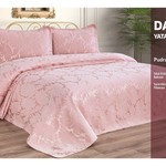 Покрывало Efor DAISY жаккард полиэстер пудровый 240х260, фото, фотография