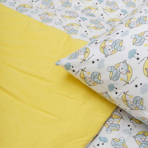 Детское постельное белье без пододеяльника с одеялом Sofi De Marko FUNNY KIDS хлопковый сатин V3 1,5 спальный