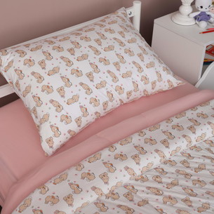 Детское постельное белье без пододеяльника с одеялом Sofi De Marko FUNNY KIDS хлопковый сатин V4 1,5 спальный