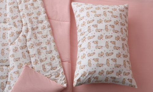 Детское постельное белье без пододеяльника с одеялом Sofi De Marko FUNNY KIDS хлопковый сатин V4 1,5 спальный, фото, фотография