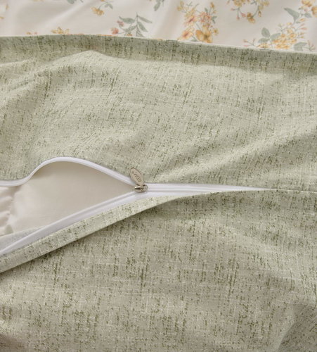 Постельное белье Sofi De Marko ДЕБОРА хлопковый сатин шалфей 1,5 спальный, фото, фотография