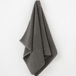 Полотенце для ванной Karna HARVEY хлопковая махра серый 50х90, фото, фотография