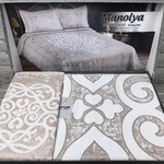 Покрывало Efor MONALYA жаккард полиэстер капучино 240х260, фото, фотография