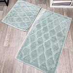 Набор ковриков для ванной прямоугольных Chilai Home DANTE хлопок mint, фото, фотография